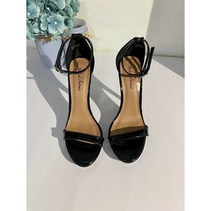 Michael Antonio Black Ankle Strap High Heels
